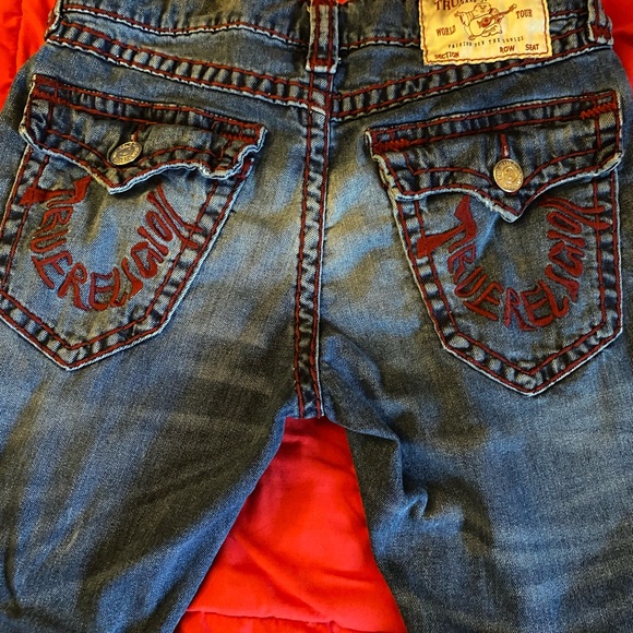 True Religion Rocco Relaxed Skinny Jeans - Dark Blue - Picture 2 of 4